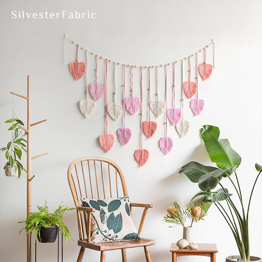 Pink Leaf Garland Hanging丨Romantic Wall Decor