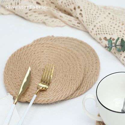 7" Round Woven Table Placemats