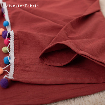 Farmhouse Kitchen Curtains丨Red Curtains丨Semi Sheer Curtain