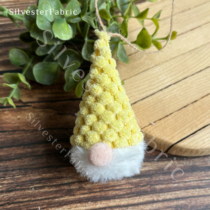 Yellow Santa Faceless Gnome