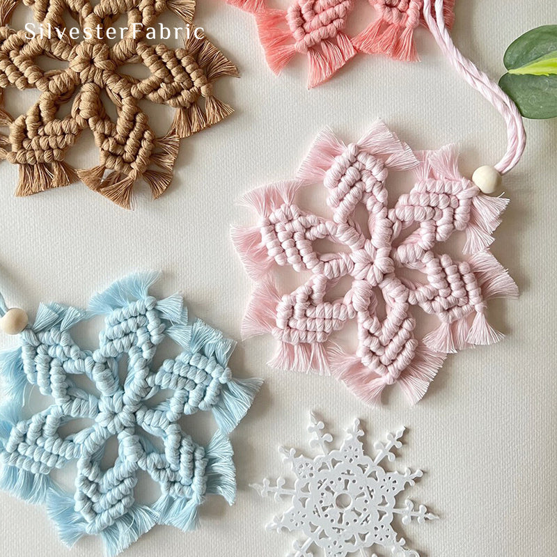 Pink Snowflake Wall Hanging