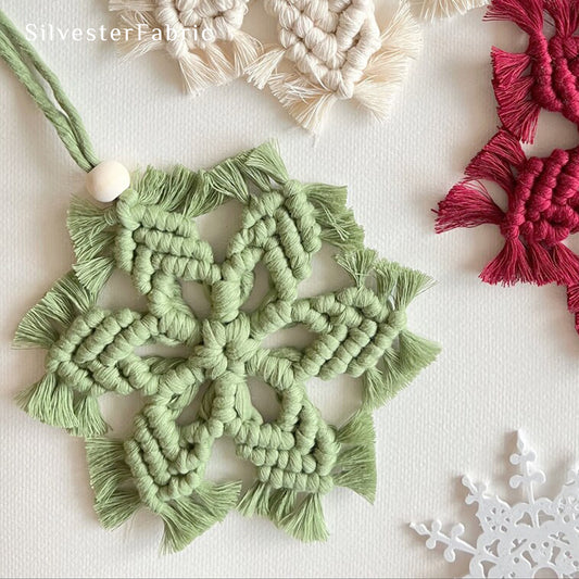 Green Snowflake Wall Hanging