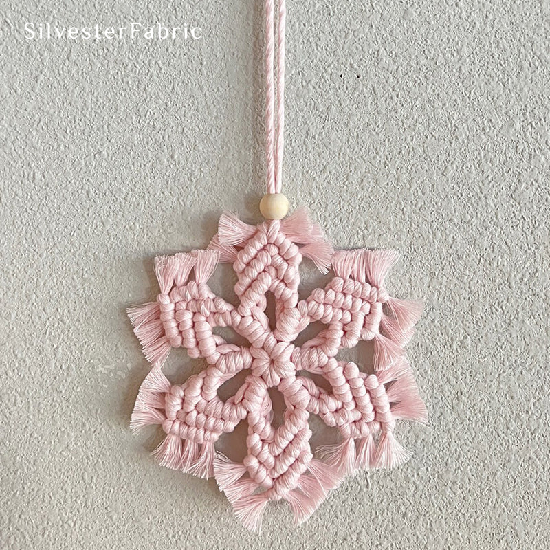 Pink Snowflake Wall Hanging