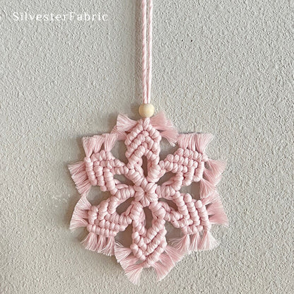 Pink Snowflake Wall Hanging