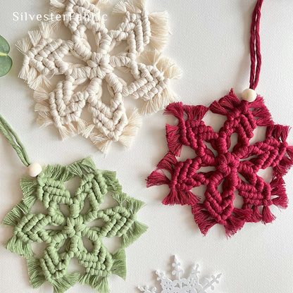 Green Snowflake Wall Hanging