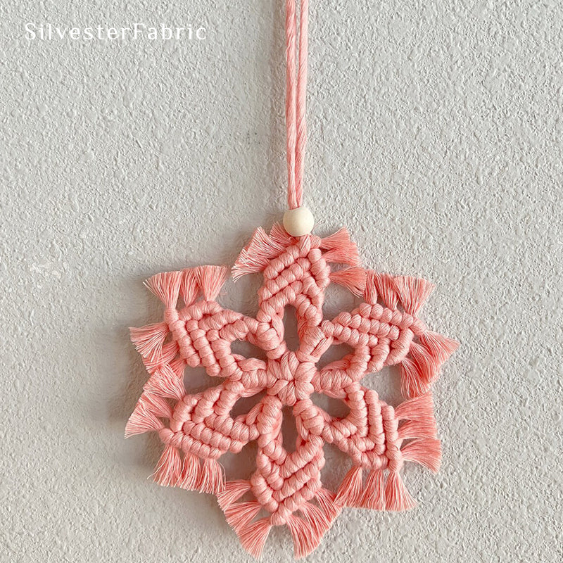 Pink Snowflake Wall Hanging