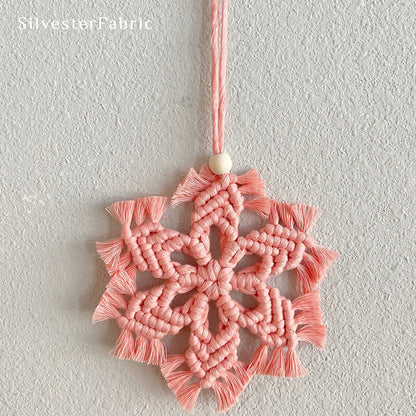 Pink Snowflake Wall Hanging