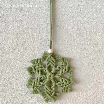 Green Snowflake Wall Hanging