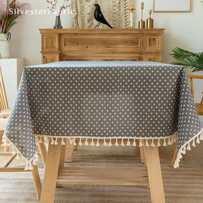 Star Printed Tablecloth丨Rectangle Tablecloth丨Gray Tablecloth