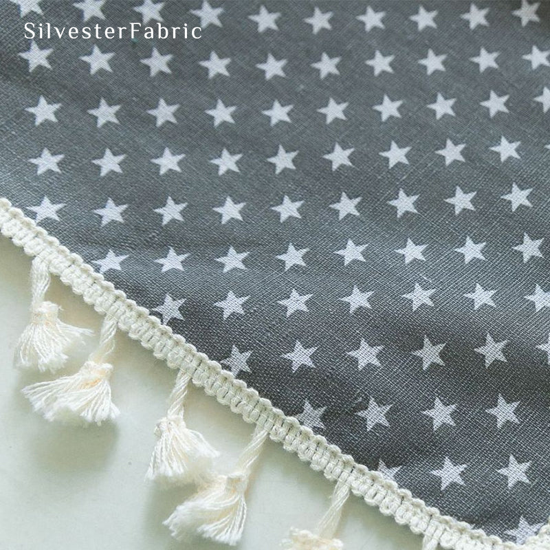 Star Printed Tablecloth丨Rectangle Tablecloth丨Gray Tablecloth
