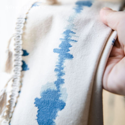 White Curtains丨Striped Printed Curtains丨Living Room Curtains