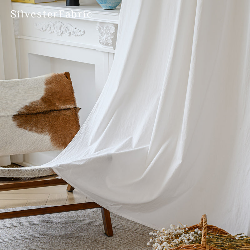 Farmhouse Kitchen Curtains丨White Curtains丨Semi Sheer Curtain