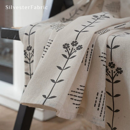 White Curtains丨Farmhouse Floral Curtains丨Striped Curtains