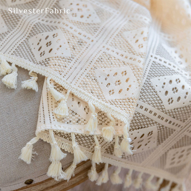 Close‑up of Beige Curtain corner