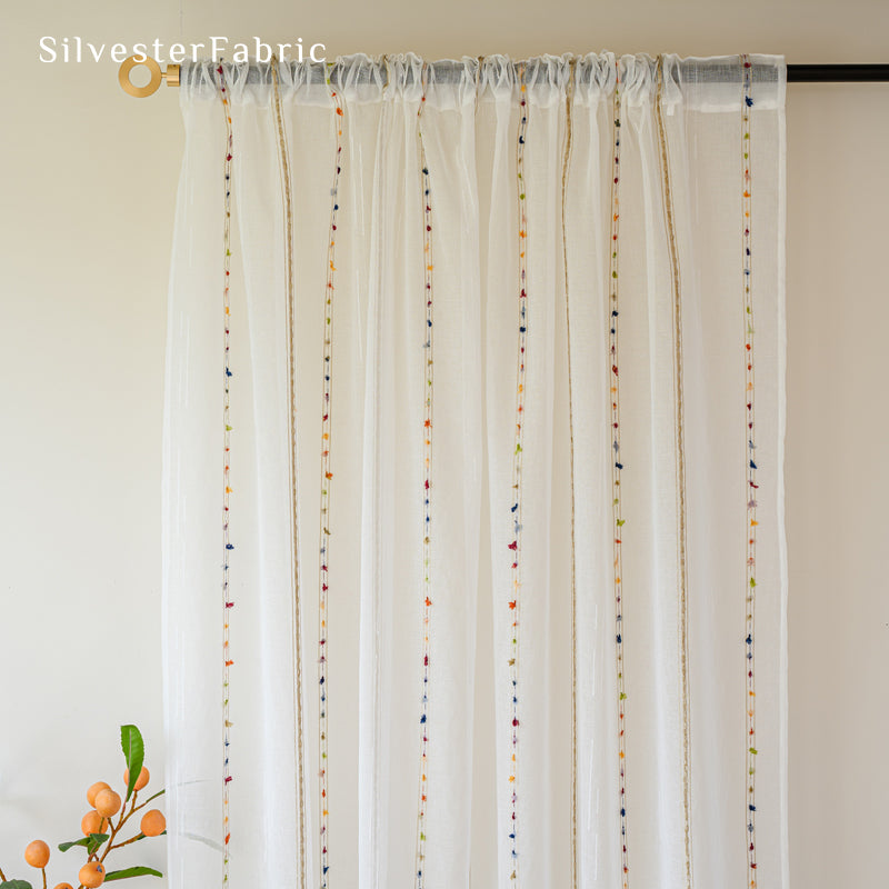 Close‑up of White Sheer Curtain corner