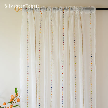 Close‑up of White Sheer Curtain corner
