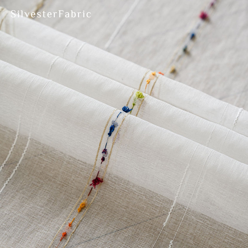 Close‑up of White Sheer Curtain corner