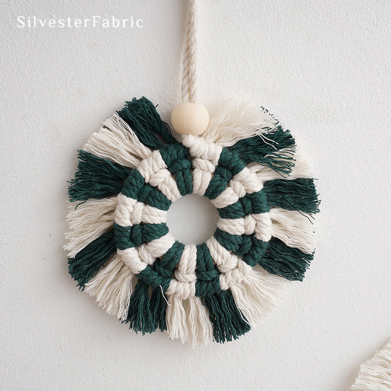 Green Christmas Wall Hanging​丨Macrame Wall Hanger​ Decor