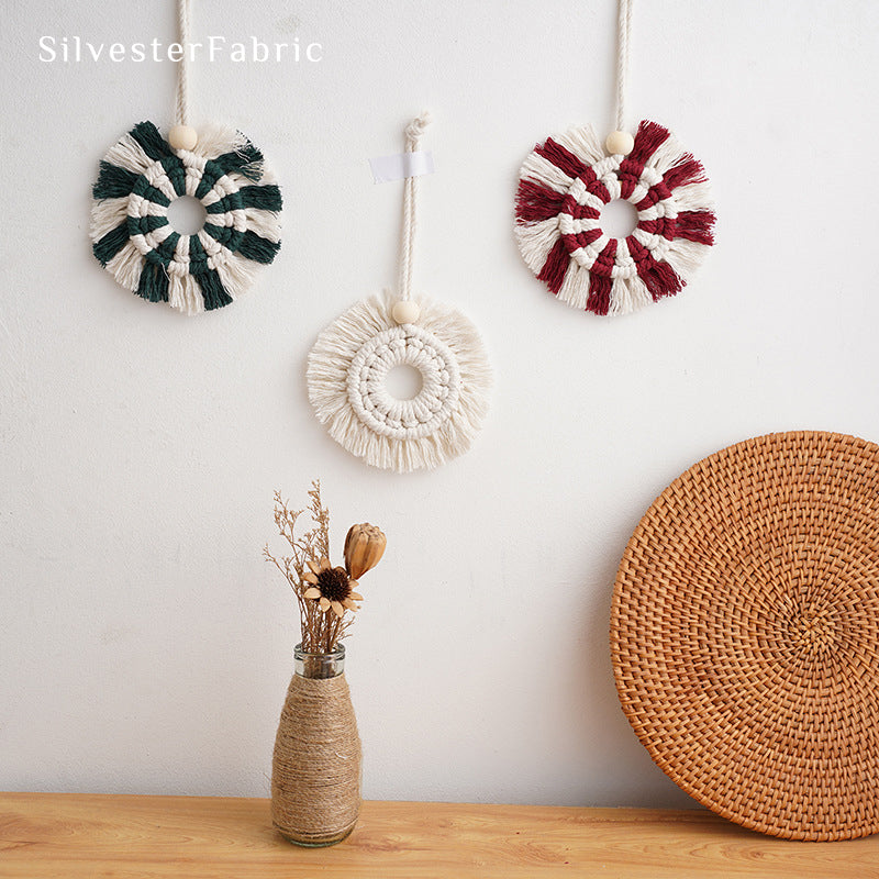 Green Christmas Wall Hanging​丨Macrame Wall Hanger​ Decor