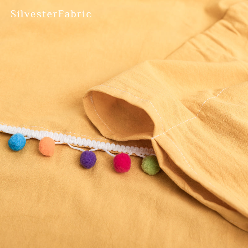 Farmhouse Kitchen Curtains丨Yellow Curtains丨Semi Sheer Curtain