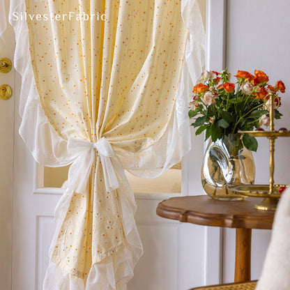 Cute Yellow Floral Curtains丨Pale Yellow Daisy Curtains