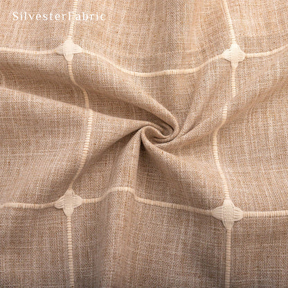 Close‑up of Beige Cafe Curtain corner