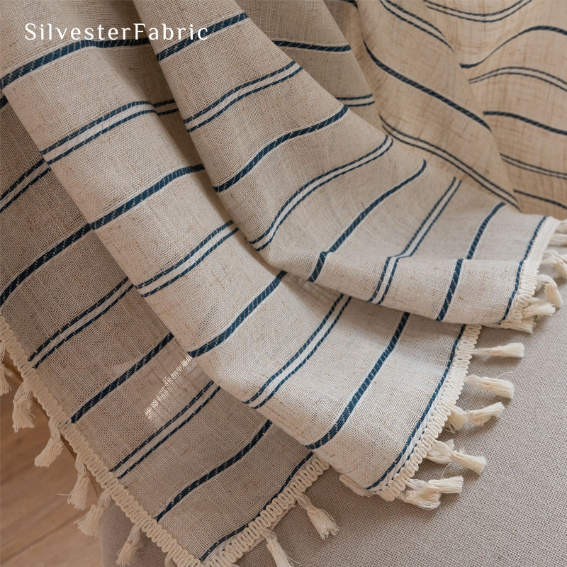 Close‑up of Beige Curtain corner