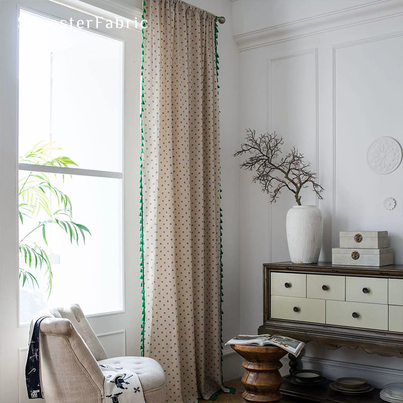 Blue Floral Curtains丨Floral Curtains丨Cute Curtains