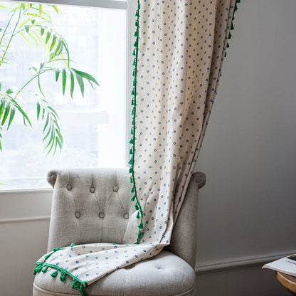 Blue Floral Curtains丨Floral Curtains丨Cute Curtains