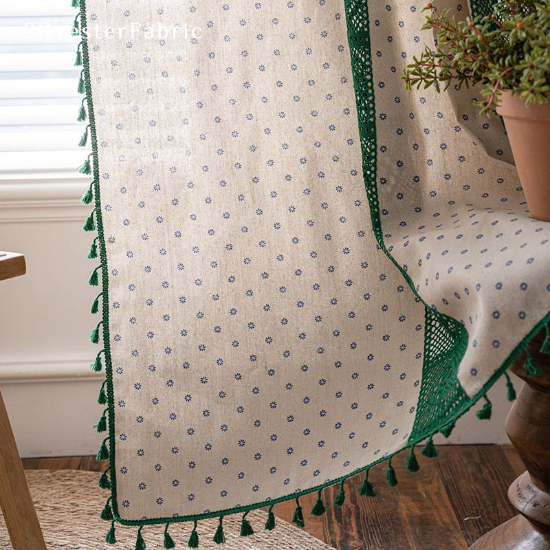 Blue Floral Curtains丨Floral Curtains丨Cute Curtains
