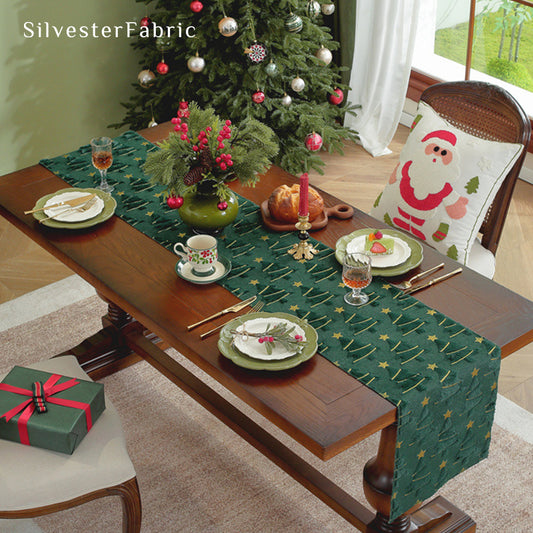 Christmas Green Table Runner
