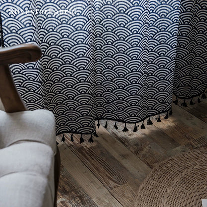 Farmhouse Curtains丨Geometric Printed Curtains丨Living Room Curtains