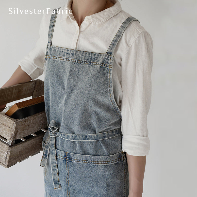 Light Blue Denim Apron