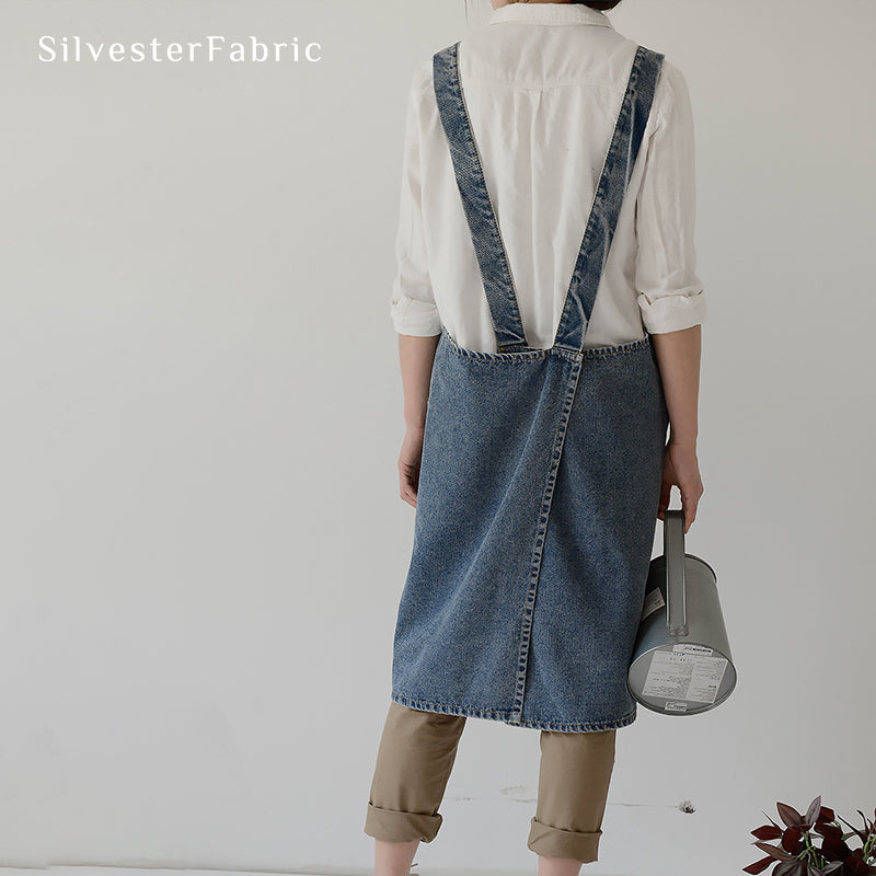 Blue Denim Apron丨Aprons With Pockets丨Denim Apron