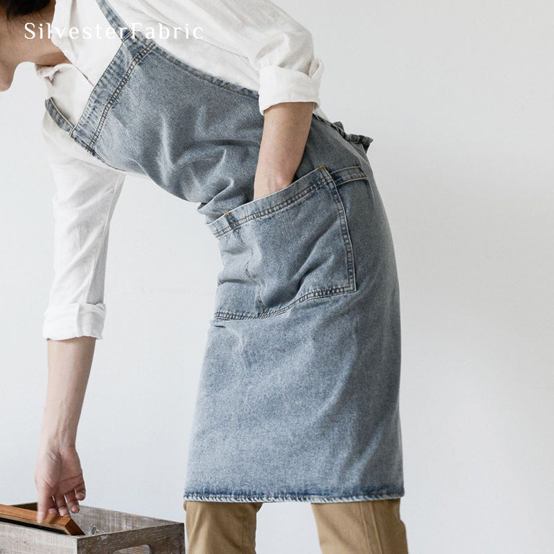 Light Blue Denim Apron