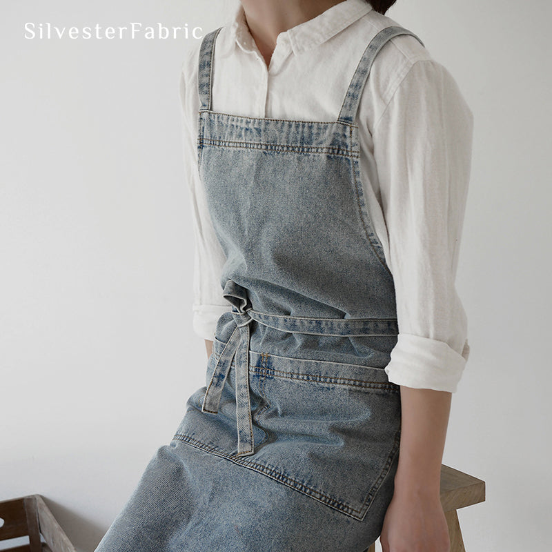 Light Blue Denim Apron