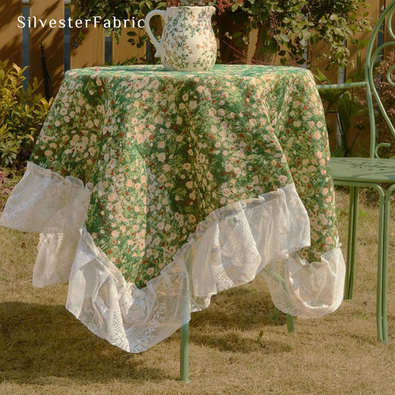 French Country Tablecloth丨Floral Tablecloth丨Spring Tablecloth
