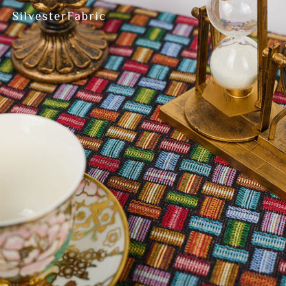 French Spring Geometric Patterns Tablecloth