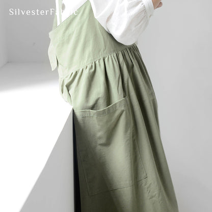 Green Apron丨Aprons With Pockets丨Womens Apron