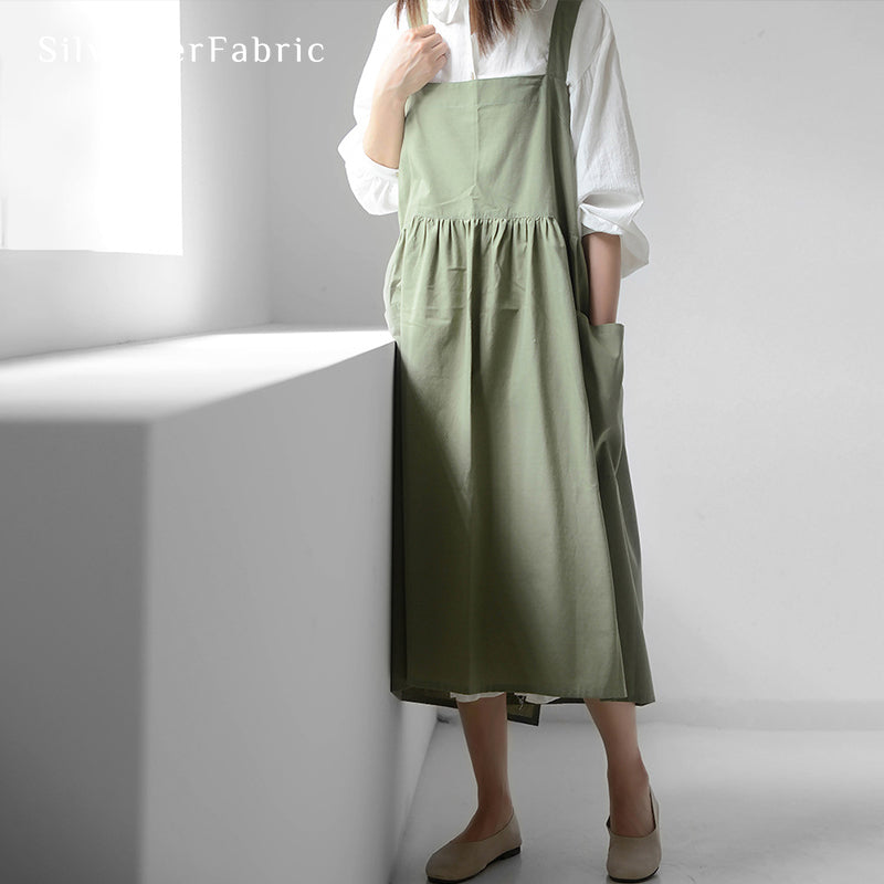 Green Apron丨Aprons With Pockets丨Womens Apron