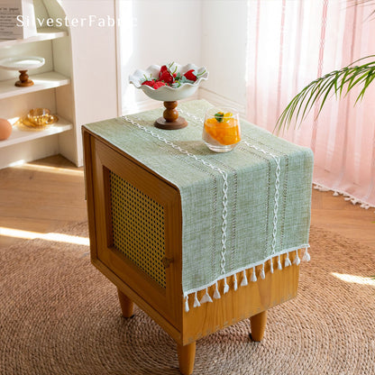 Small Table Cover丨Green Table Runner丨Spring Table Cover