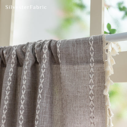 Close‑up of Cafe Curtain