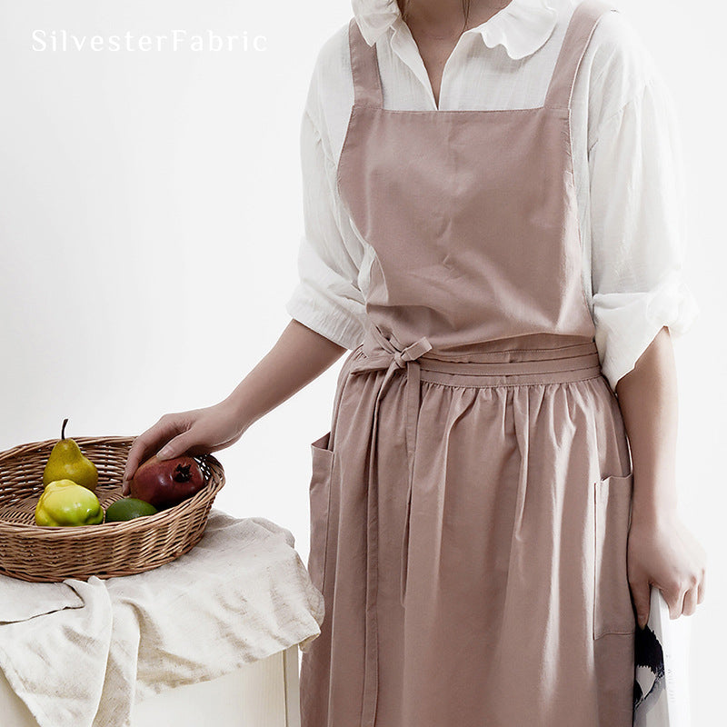 Pink Apron丨Pink Aprons With Pockets丨Cute Apron