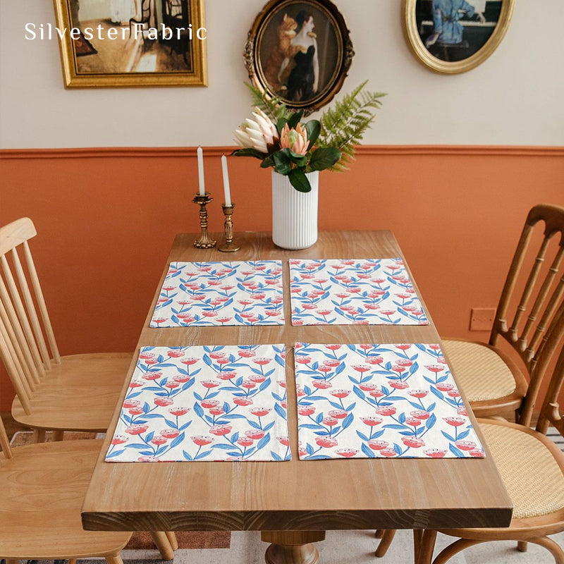 Pink Floral Farmhouse Placemats