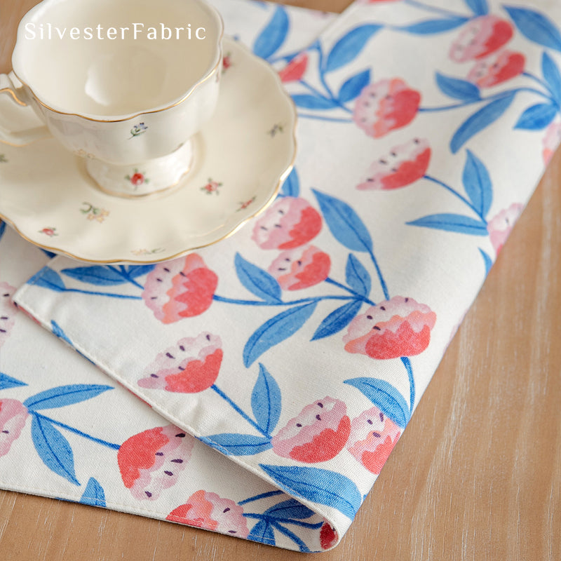 Pink Floral Farmhouse Placemats