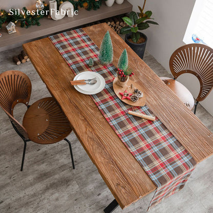 Brown Christmas Table Runner