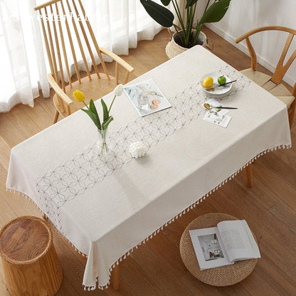 Off White Tablecloth丨Rectangle Tablecloth