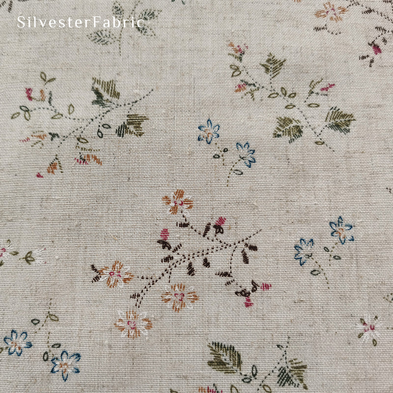 Spring French Floral Tablecloth – Rectangle, Linen Blend – SilvesterFabric
