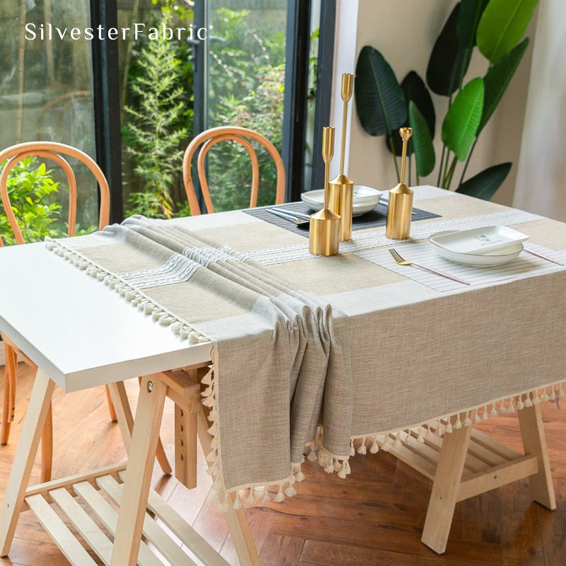 Beige Rectangle Tablecloth丨Rectangle Tablecloth