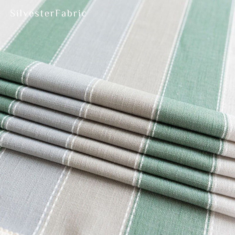 Green Striped Tablecloth丨Rectangle Tablecloth